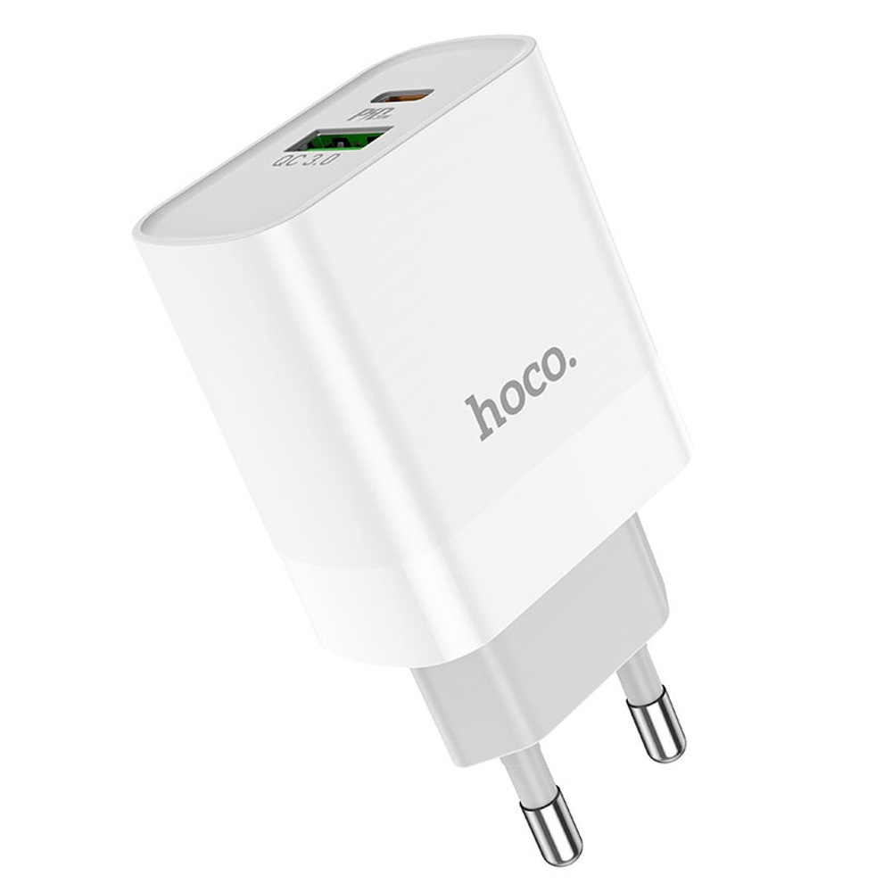 СЗУ HOCO C80A, 20W, QC3.0 (USB-A+USB-C) в Челябинске купить по недорогим ценам с доставкой