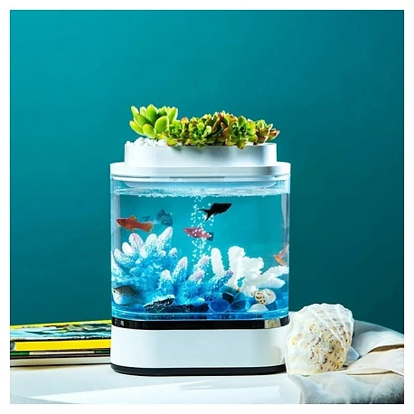 Аквариум 1.5 л Xiaomi Descriptive Geometry C300 Mini Fish Tank в Челябинске купить по недорогим ценам с доставкой