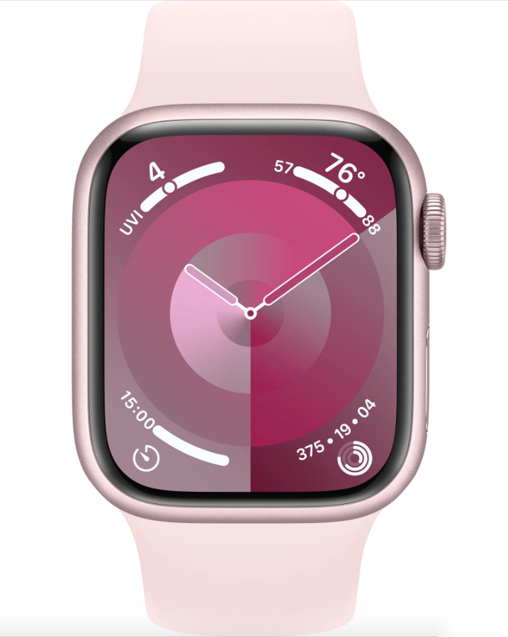 Умные часы Apple Watch Series 9 41mm Pink Aluminium Case with Pink Sport Band в Челябинске купить по недорогим ценам с доставкой