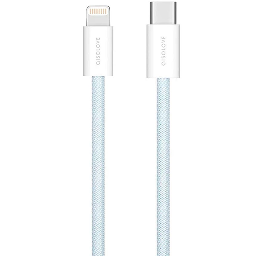 Кабель SOLOVE DW6 Type-C/Lightning, 2м, 20W, синий в Челябинске купить по недорогим ценам с доставкой