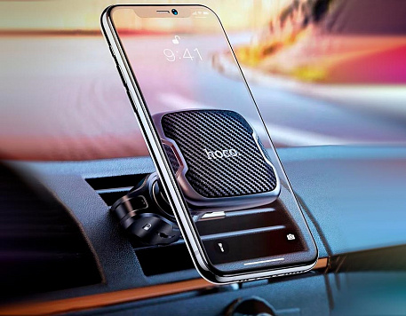 Автомобильный держатель Hoco CA65 в дефлектор с мощ.магнитом в Челябинске купить по недорогим ценам с доставкой