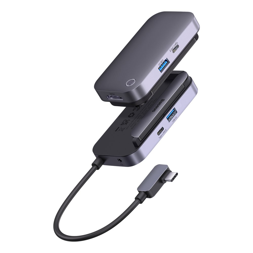 USB Хаб Baseus PadJoy 4-Port Type-C to HDMI 4K, USB 3.0, Type-C