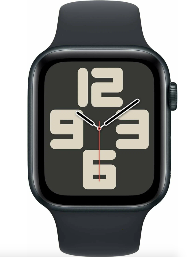 Умные часы Apple Watch SE (2023) 44mm Midnight Aluminium Case with Black Sport Band (EU) в Челябинске купить по недорогим ценам с доставкой