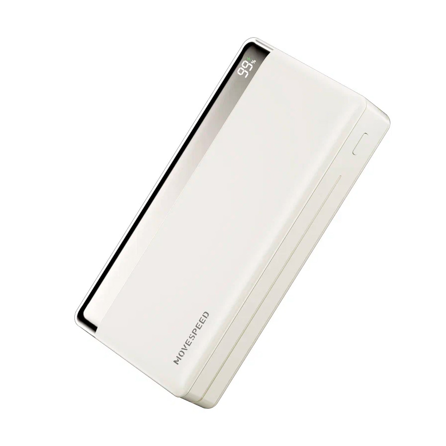 Внешний аккумулятор Movespeed K20 35W 20000mAh, 2xUSB - USB-C, Белый в Челябинске купить по недорогим ценам с доставкой
