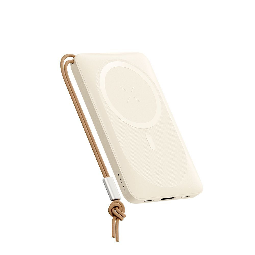 Внешний аккумулятор ROCK P89 20W Magnetic Wireless Power Bank 10000 mAh, белый (с MagSafe) в Челябинске купить по недорогим ценам с доставкой