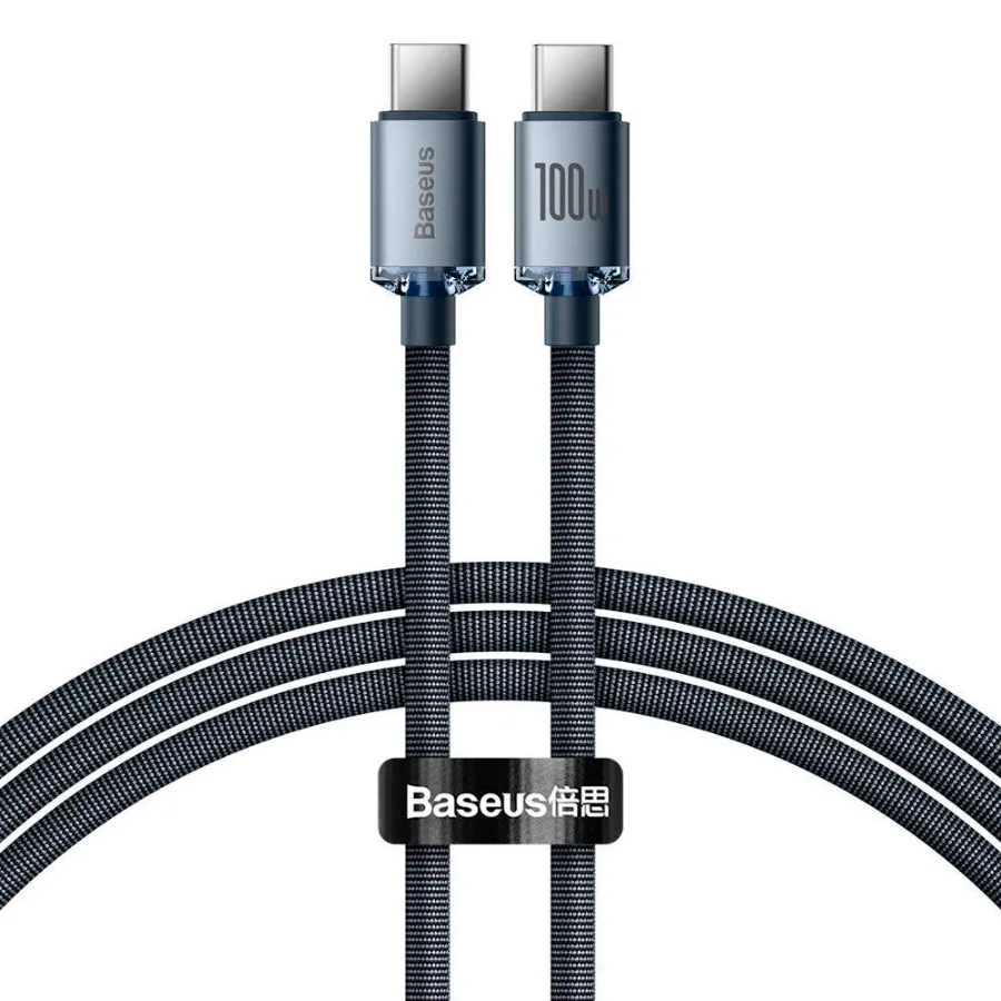 Кабель Baseus Crystal Shine Series Fast Charge Cable Type-C to Type-C 100W 1.2m в Челябинске купить по недорогим ценам с доставкой
