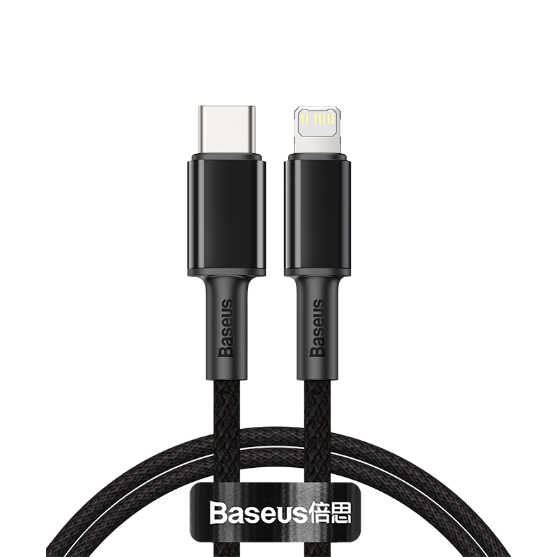 Кабель Baseus High Density Braided Fast Charging Data Cable Type-C to Lightning 20W (CATLGD-03) в Челябинске купить по недорогим ценам с доставкой