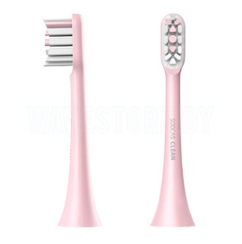 Сменные насадки для зубных щеток Soocas X3/X3U/X5/X1/V1 Pink (2шт) в Челябинске купить по недорогим ценам с доставкой
