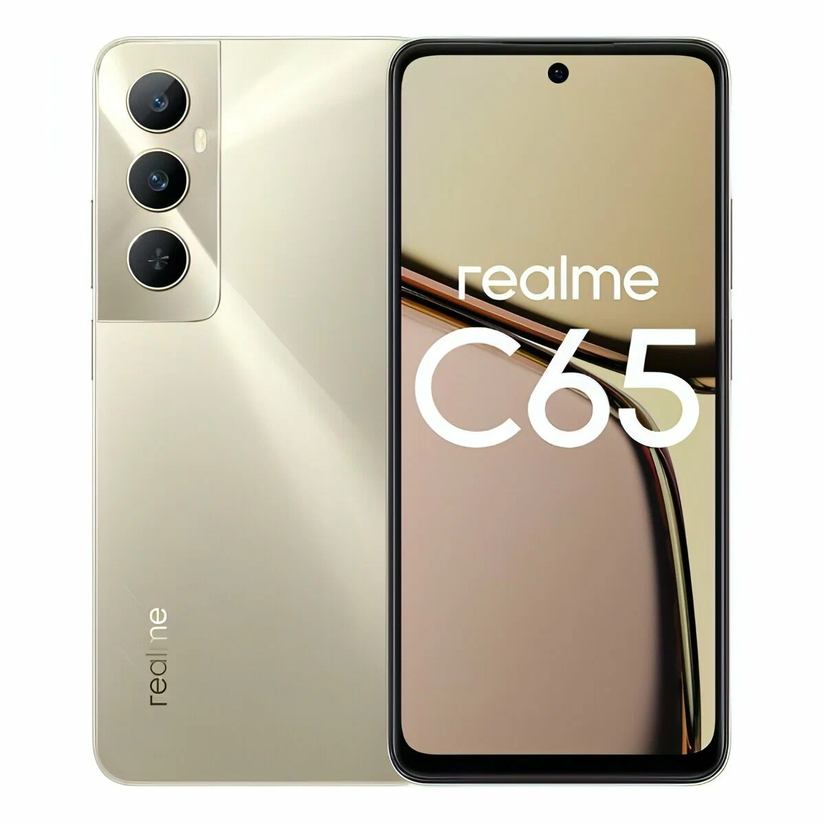 Смартфон Realme С65 8/256 ГБ, золотистый