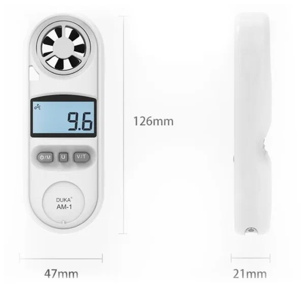 Цифровой анемометр Xiaomi Duka АМ-1 в Челябинске купить по недорогим ценам с доставкой