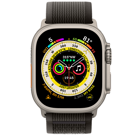 Умные часы Apple Watch Ultra 2 (2024) 49mm Titanium Case with Black Trail Loop (EU) в Челябинске купить по недорогим ценам с доставкой