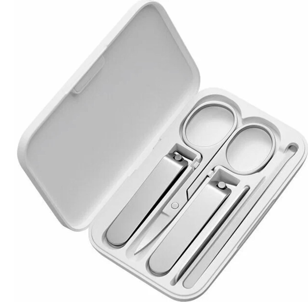 Набор Xiaomi Nail Clipper Five Piece Set, белый/серебристый, 5 предметов в Челябинске купить по недорогим ценам с доставкой