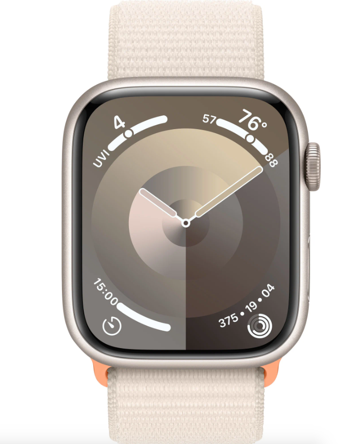 Умные часы Apple Watch Series 9 41mm Starlight Aluminium Case with Starlight Sport Loop в Челябинске купить по недорогим ценам с доставкой