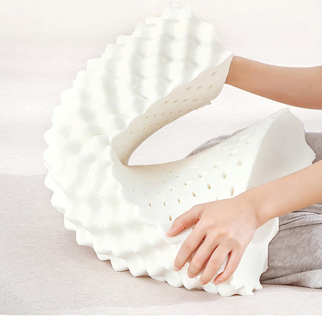 Подушка латексная Xiaomi Mijia Natural Latex Neck Pillow S (MJRJZ01S8H) в Челябинске купить по недорогим ценам с доставкой