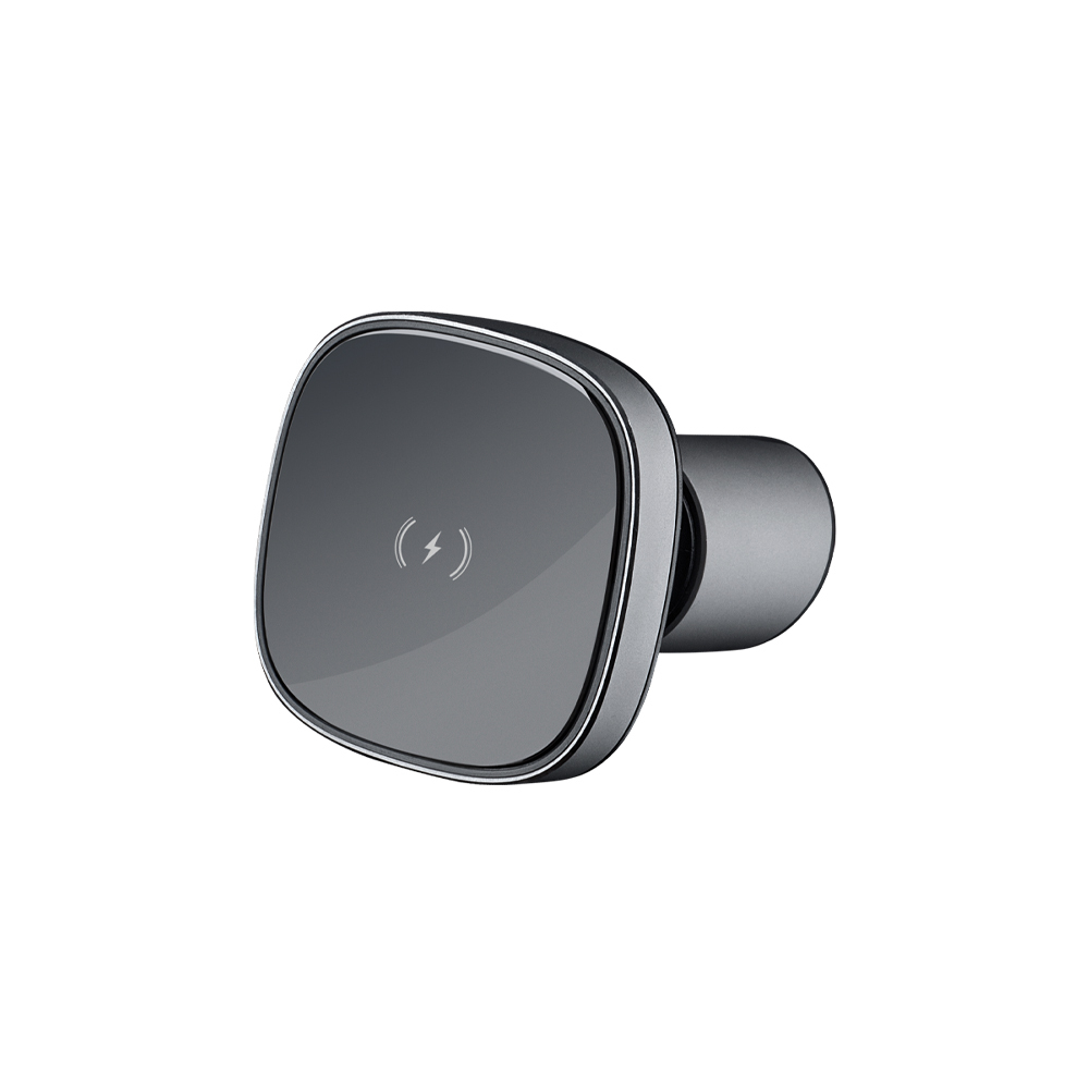 Автомобильный держатель c БЗУ Deppa MageSafe 15W QI Belka, черный (QIWCPQC7) в Челябинске купить по недорогим ценам с доставкой