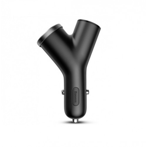 АЗУ Baseus Y-shape Dual USB Car Charger with Cigarette Extended Port