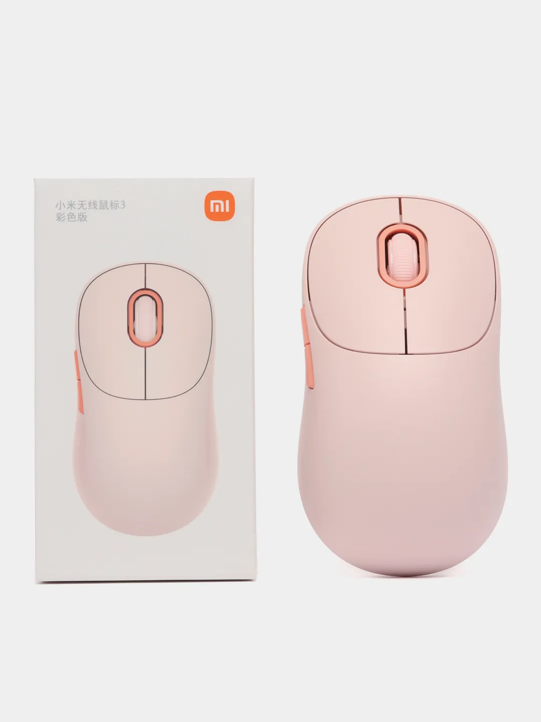 Мышь беспроводная Xiaomi Wireless Mouse 3, розовый (XMWXSB03YM) в Челябинске купить по недорогим ценам с доставкой
