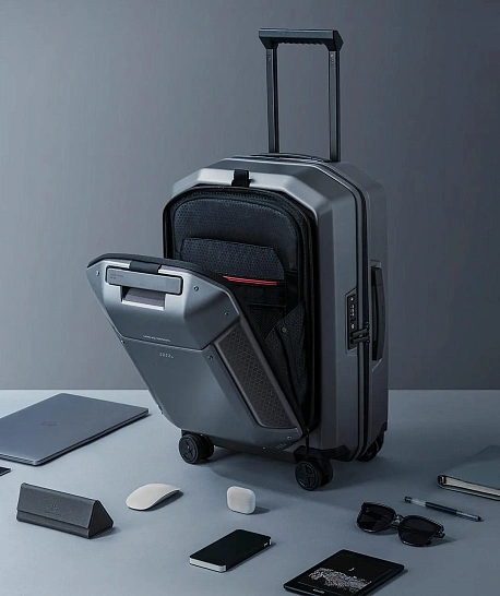 Чемодан Xiaomi Urevo 21" EVA серебристый в Челябинске купить по недорогим ценам с доставкой