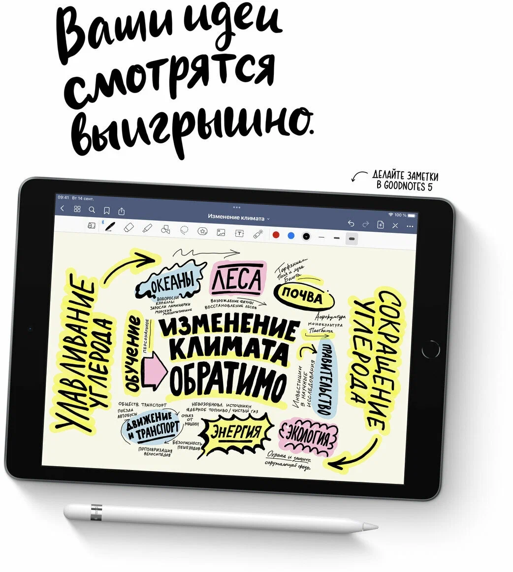 Планшет Apple iPad (2021) 256Gb Wi-Fi, Space Gray (EU) в Челябинске купить по недорогим ценам с доставкой