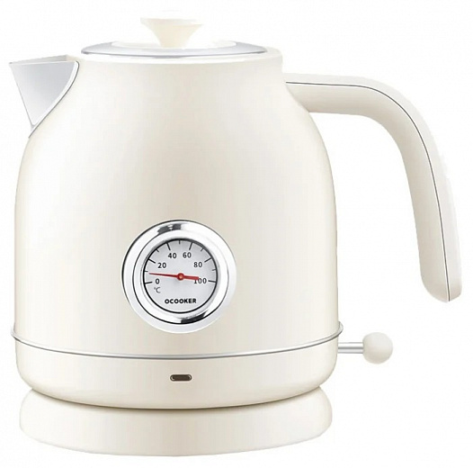 Чайник Xiaomi Qcooker Kettle (с датчиком температуры), beige в Челябинске купить по недорогим ценам с доставкой