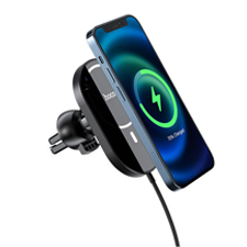 Держатель магнитный c БЗУ HOCO CA90 MagSafe 15W